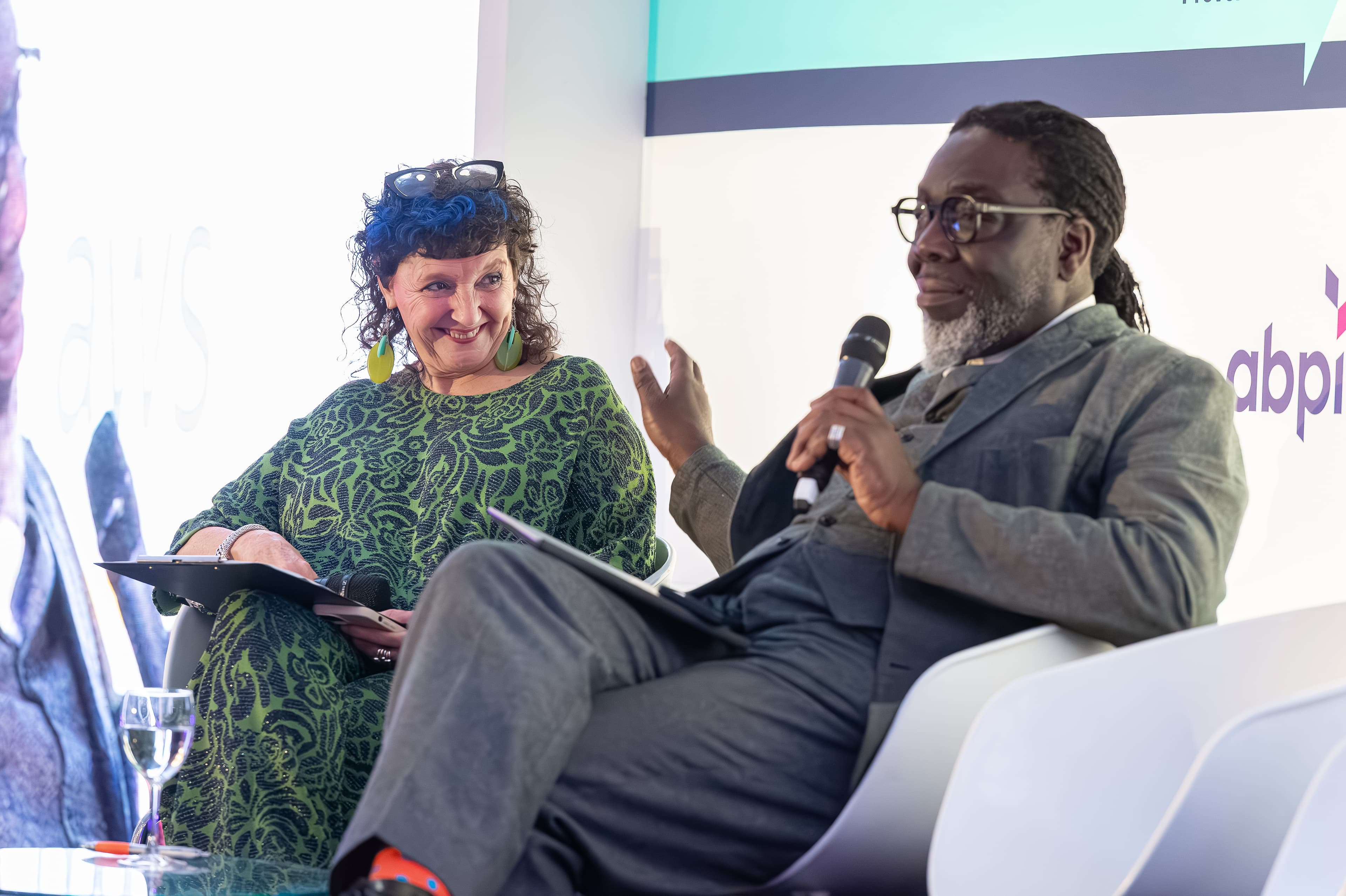 Heather Moorhead and Lord Victor Adebowale at NICON 