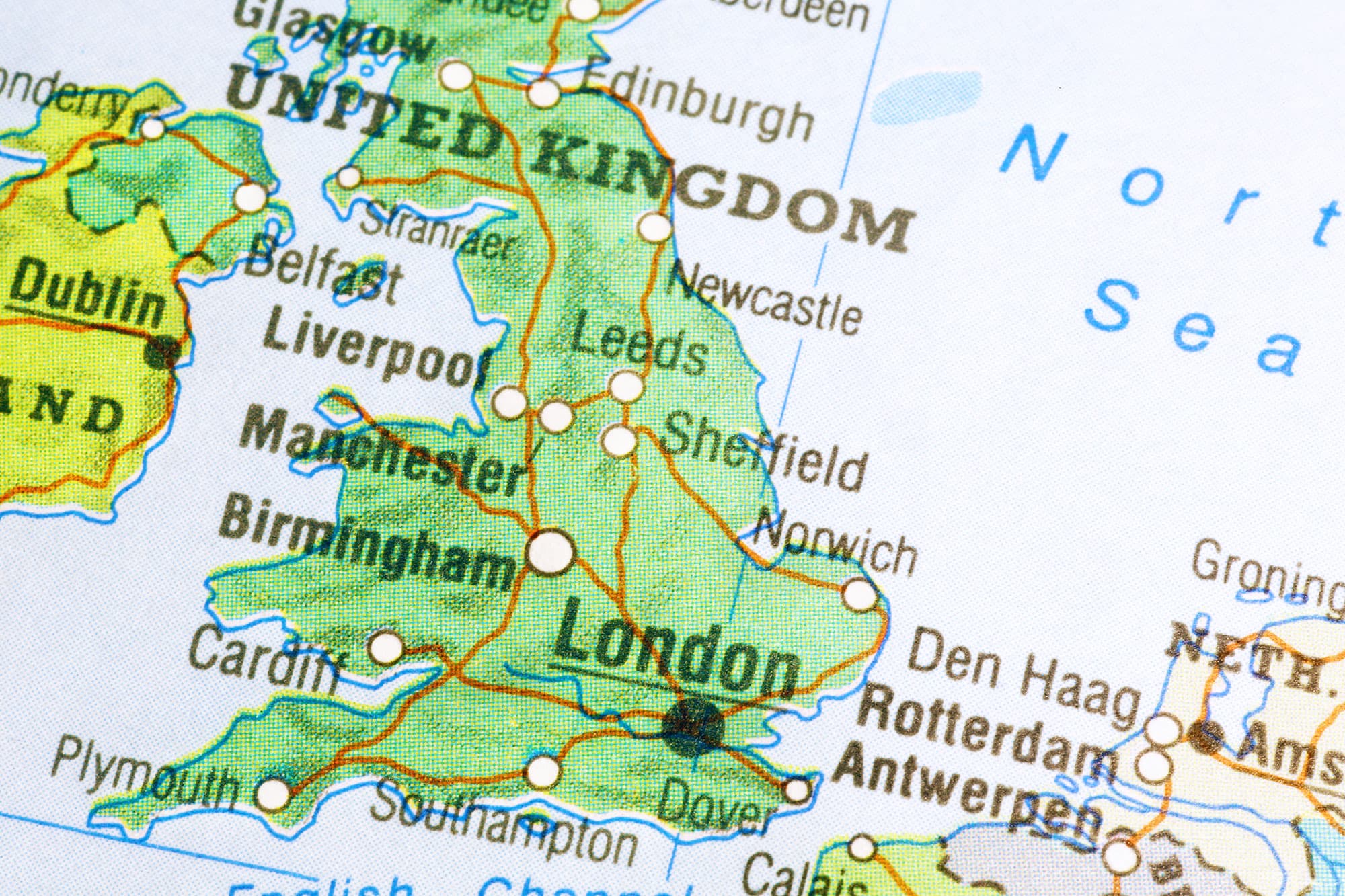 Map of the UK